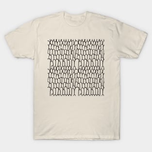 Monochrome Scale Pattern T-Shirt